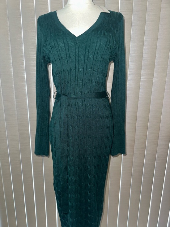 Lucky Brand Dresses & Skirts - Lucky Brand Deep Green Knit Dress